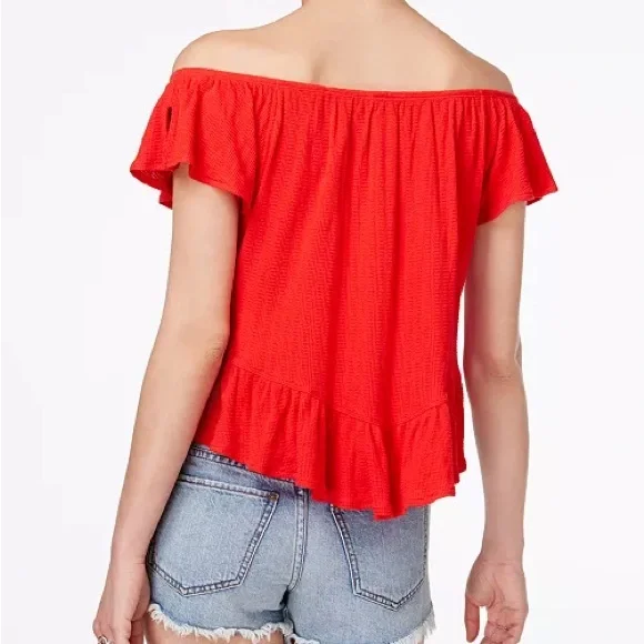 Free People Mint Julep Ruffle Top - Picture 5 of 8